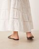 Mango Mango cut out detail sandals in brown - 3