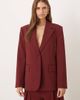 Mango Mango Dani oversized blazer in dark red - part of a set - 1