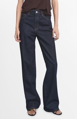 MANGO MANGO Danila High Waist Wide Leg Jeans