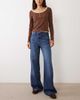 Mango Mango Danila straight jeans in dark blue - 1