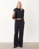 Mango Mango Dara straight pants in blue plaid print - part of a set - 1