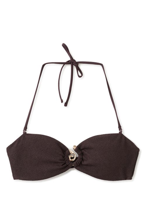 MANGO MANGO Decorative Ring Bandeau Bikini Top
