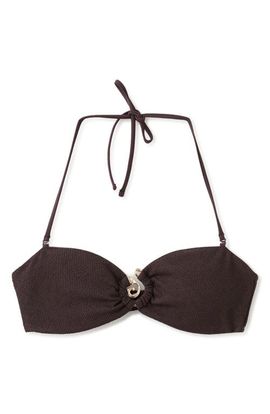 MANGO MANGO Decorative Ring Bandeau Bikini Top