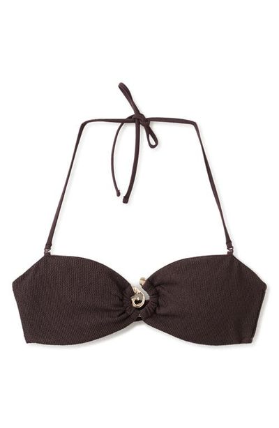 MANGO MANGO Decorative Ring Bandeau Bikini Top