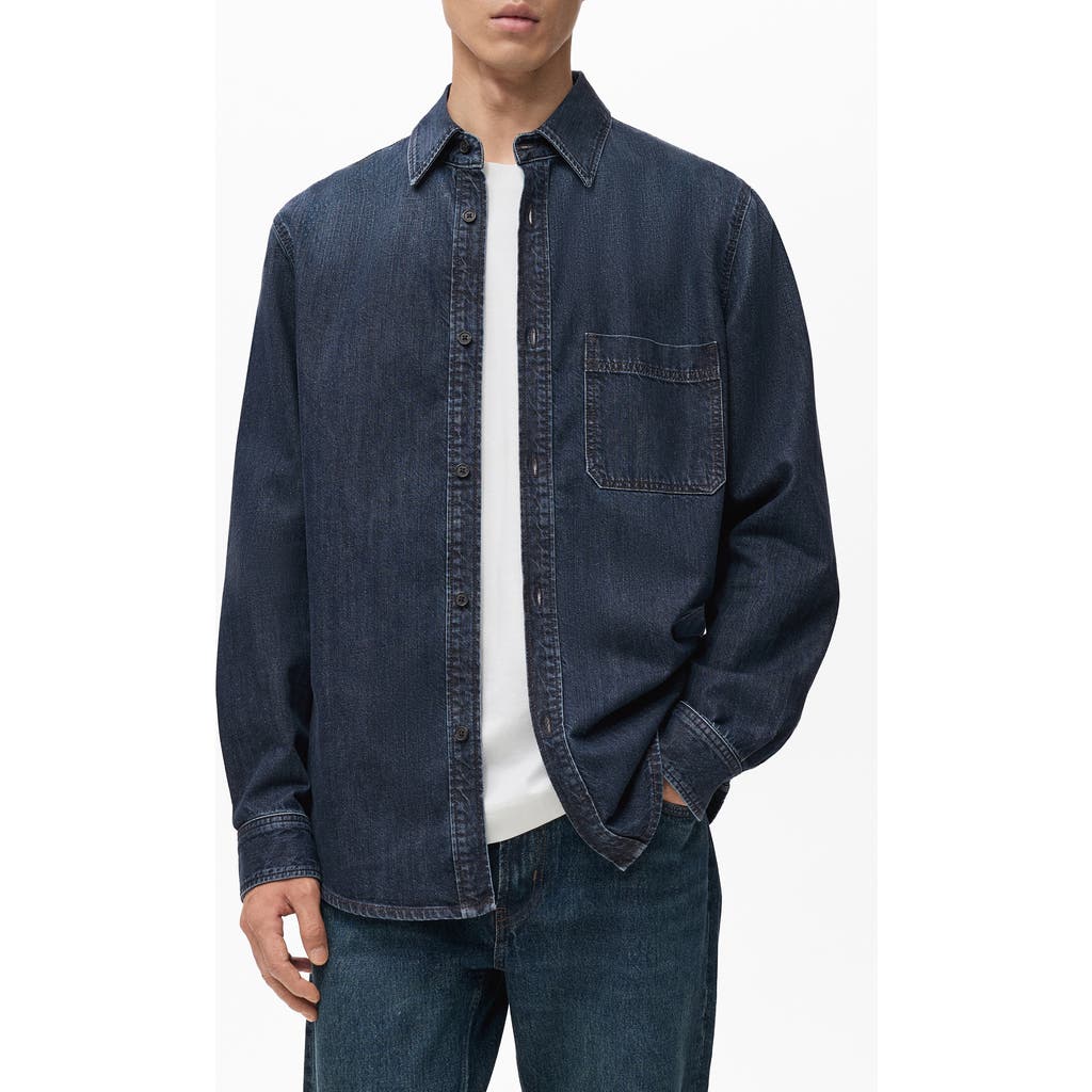 Long-Sleeved Denim Overshirt main image 1