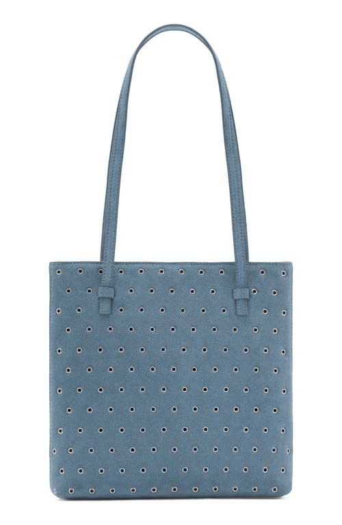 MANGO MANGO Die-Cut Leather Shopper Bag