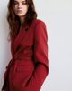 MANGO MANGO Double Breasted Blazer with Tie Belt - 2