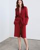 MANGO MANGO Double Breasted Blazer with Tie Belt - 3