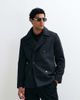 Mango Mango double breasted tailored jacket in charcoal-Gray - 2