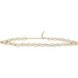 MANGO MANGO Double Ring Metallic Chain Belt