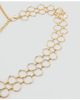 MANGO MANGO Double Ring Metallic Chain Belt - 3