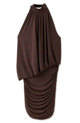 MANGO MANGO Drape Sleeveless Minidress