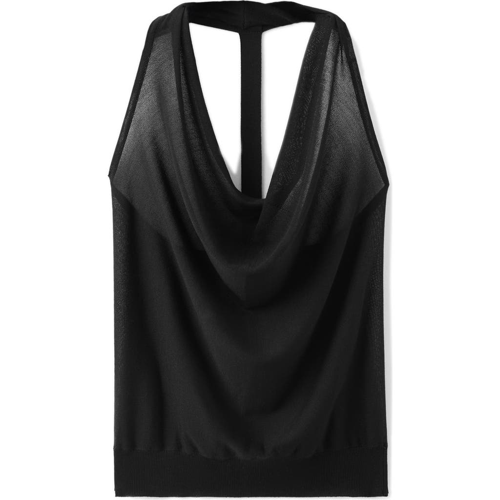 MANGO MANGO Draped Fine Knit Top