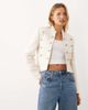 Mango Mango drummer jacket in ecru-Neutral - 1
