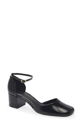 MANGO MANGO Elit Faux Leather Ankle Strap Pump