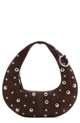 MANGO MANGO Embellished Leather Handbag