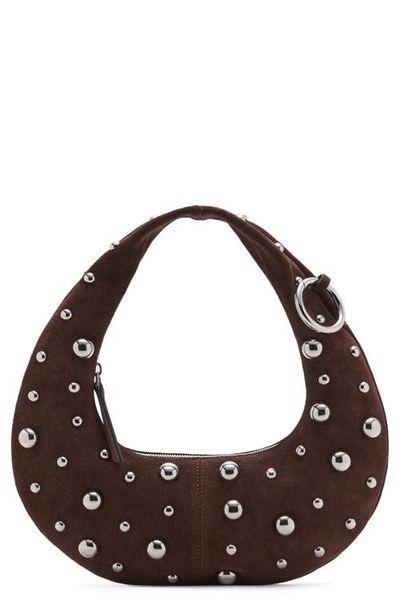 MANGO MANGO Embellished Leather Handbag