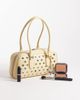 Mango Mango embellished micro bag with key charm detail in buttermilk-Yellow - 2