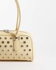 Mango Mango embellished micro bag with key charm detail in buttermilk-Yellow - 4