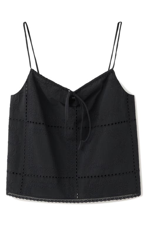 MANGO MANGO Embroidered Cotton Top