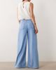Mango Mango Eva mid rise straight leg denim jeans in light blue - part of a set - 2
