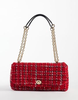 Mango Mango fabric cross body bag in red