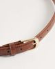 Mango Mango faux croc belt in brown - 3