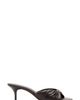 MANGO MANGO Faux Leather Beaded Kitten Heel Slide Sandal - 2