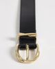 Mango Mango faux leather belt in black - 2