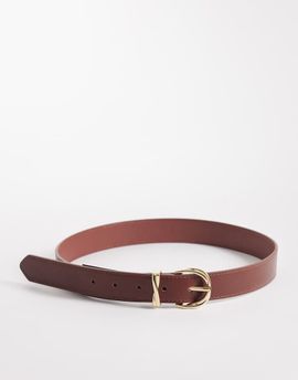 Mango Mango faux leather belt in brown