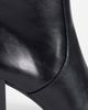 Mango Mango faux leather block heel pointed ankle boot in black - 4