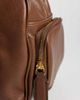 Mango Mango faux leather bowling bag in brown-Green - 3