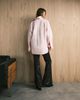 Mango Mango faux leather flared pants in brown - 3