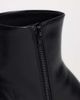 Mango Mango faux leather heeled chelsea boot in black - 3