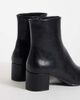 Mango Mango faux leather heeled chelsea boot in black - 4