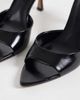 Mango Mango faux leather heeled mules in black - 3