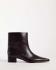 Mango Mango faux leather heeled pointed chelsea boot in chocolate-Brown - 1