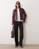 Mango Mango faux leather jacket in burgundy-Red - 2