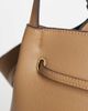 Mango Mango faux leather large slouchy tote bag in latte-Brown - 3