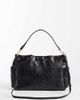 Mango Mango faux leather quilted shoulder bag in black - 4