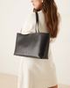 Mango Mango faux leather rectangle shoulder bag in black - 1