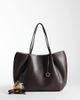 Mango Mango faux leather slouch tote bag in brown - 2