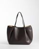 Mango Mango faux leather slouch tote bag in brown - 4