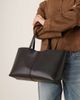 Mango Mango faux leather tote in black - 3