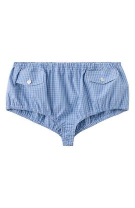 MANGO MANGO Featuring Hailey Bieber Gigi Check Print Shorts