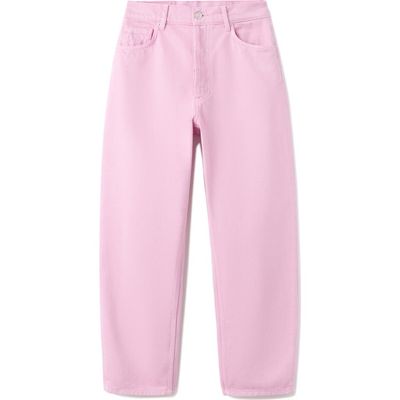 MANGO MANGO Featuring Hailey Bieber High Waist Jennifer Jeans