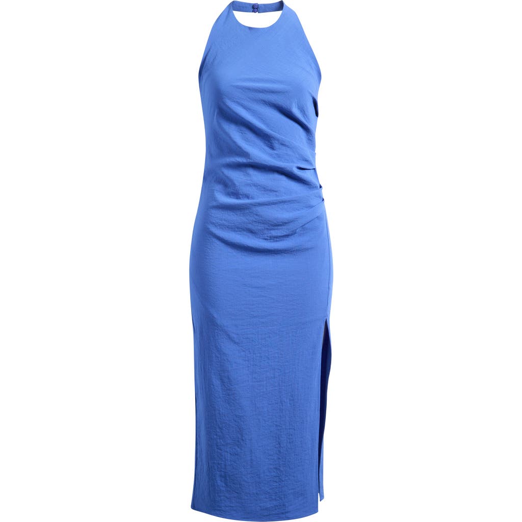 MANGO MANGO Featuring Hailey Bieber Lola Halter Neck Dress