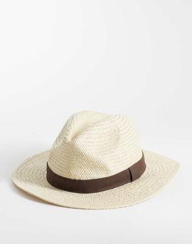 Mango Mango fedora in tan-Brown