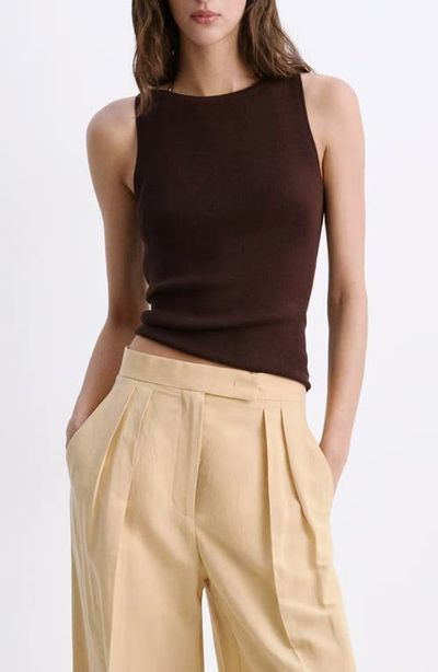 MANGO MANGO Fine-Knit Boat Neck Top