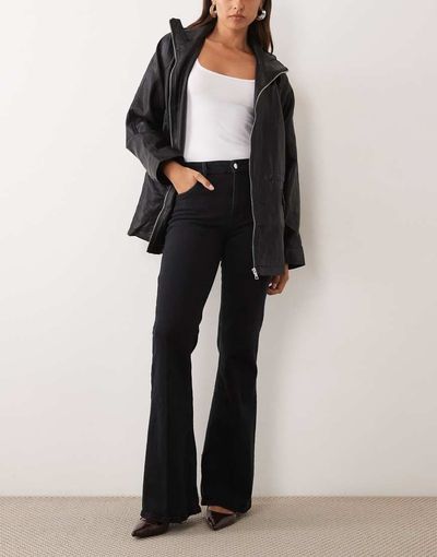 Mango Mango flared jean in black